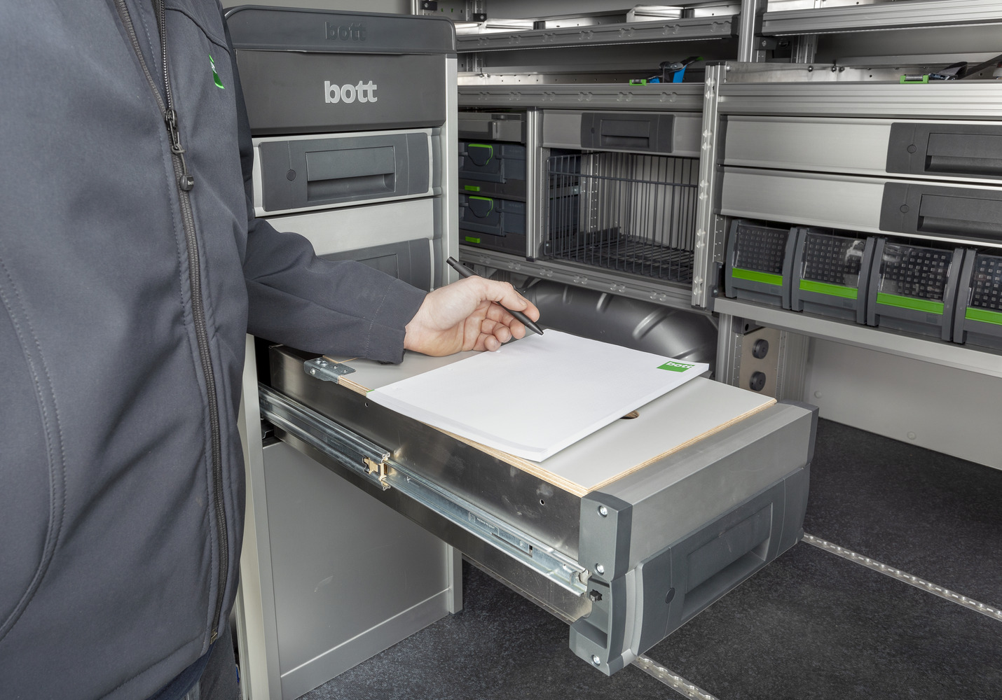 bott vario3 Integrated writing surfaces