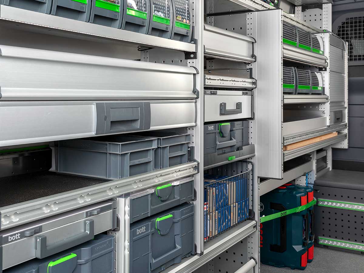 bott load securing shelving system