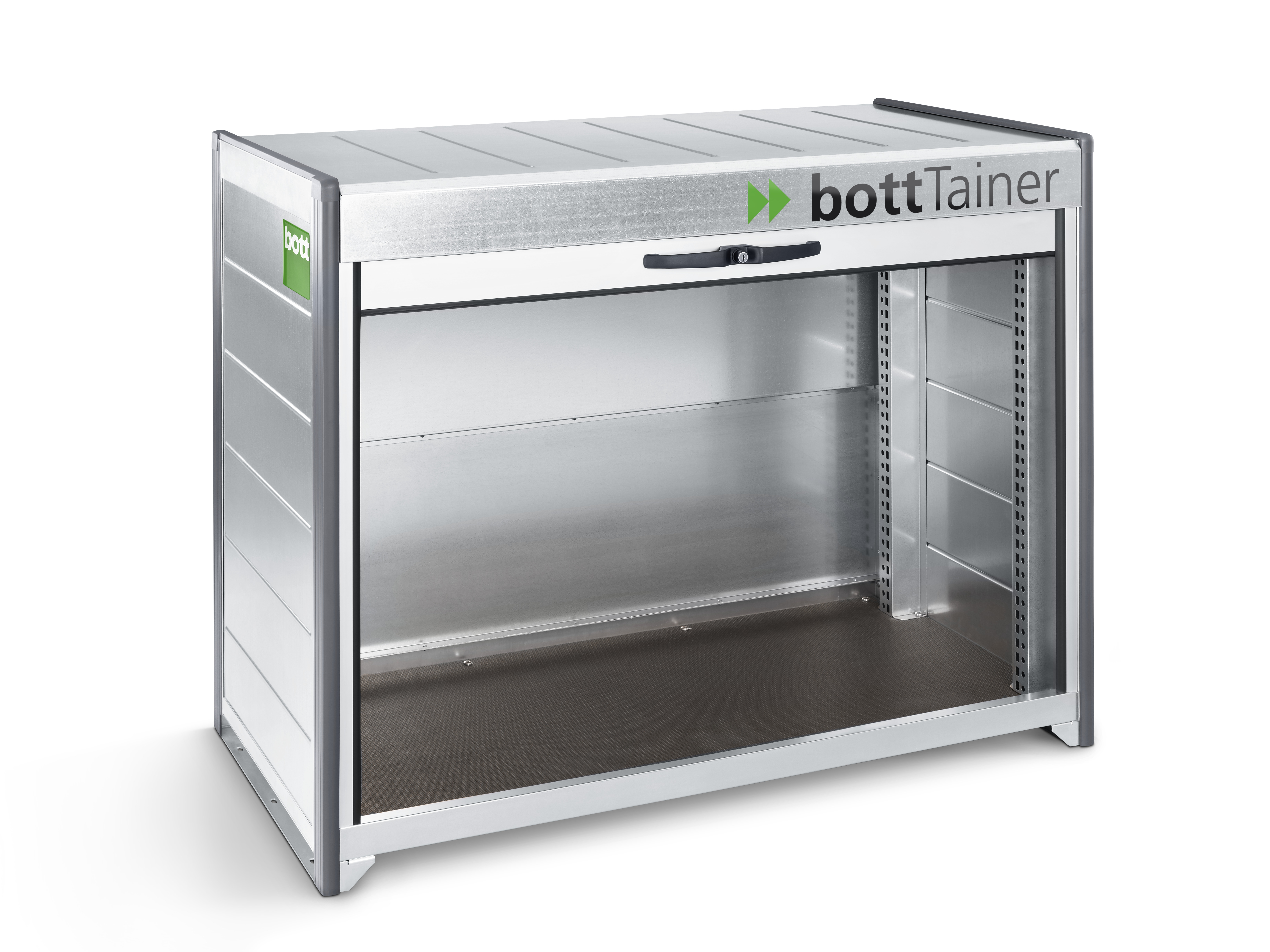 bottTainer roller shutter open empty