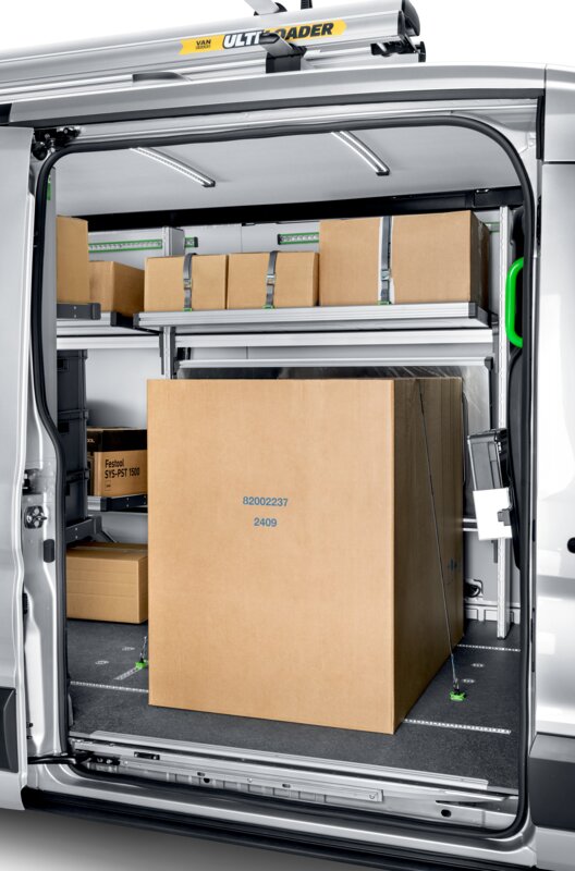 Folding Shelf in the Ford Transit
