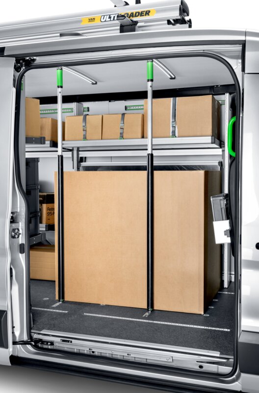 Ford Transit Folding Shelving Unit with Tension Rods