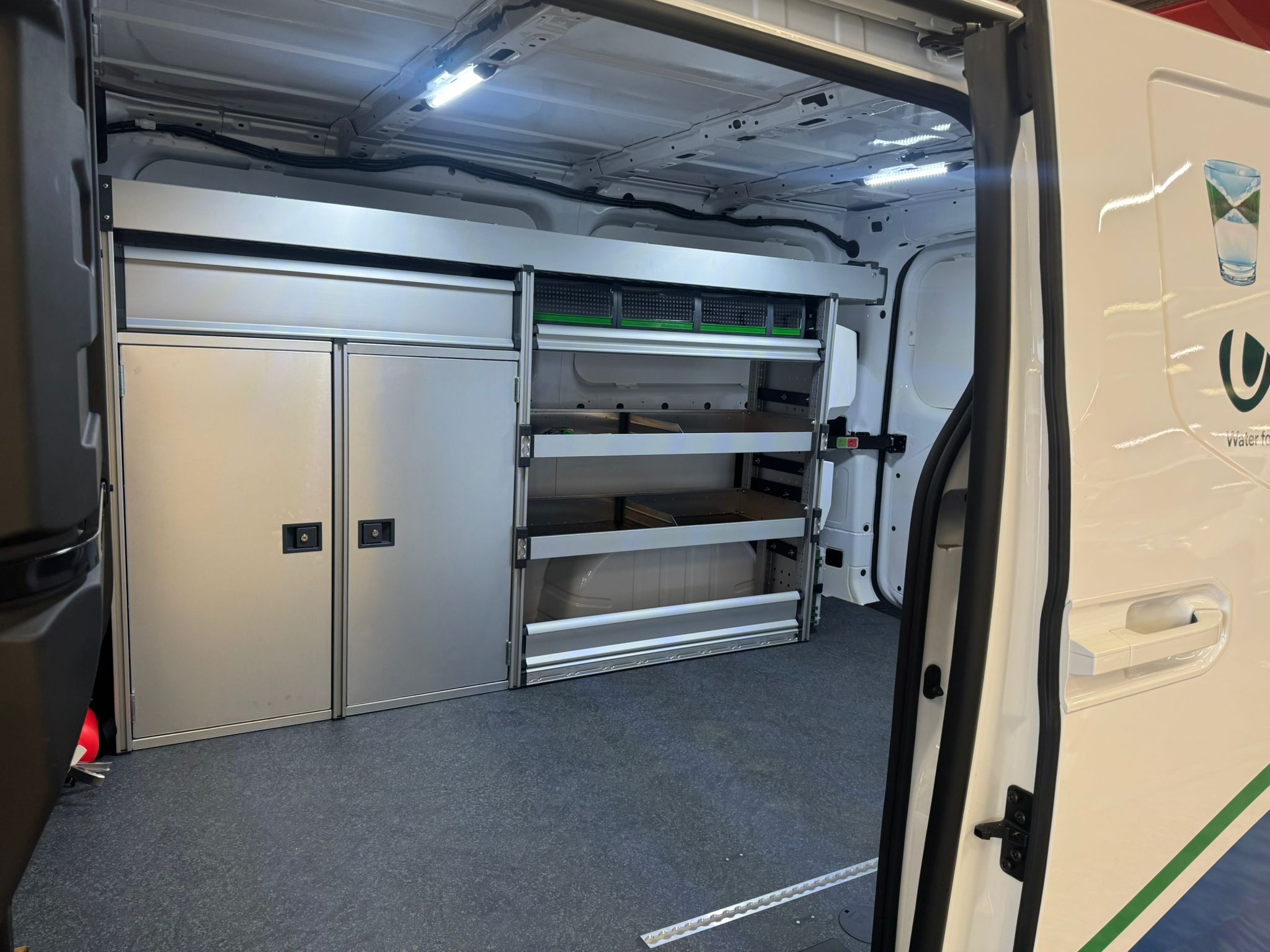 Interior van conversion by bott as part of EV van trial