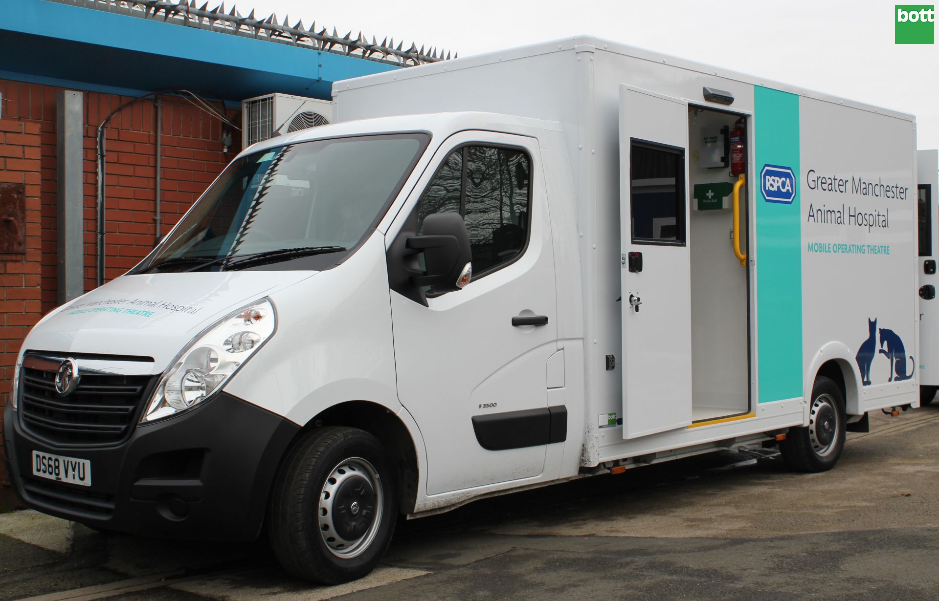 rspca van with bott van graphics - van decal experts